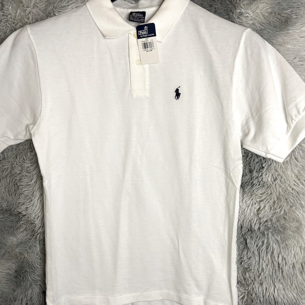 Polo Ralph Lauren Mens Size Medium white Classic Fit Short Sleeve Shirt NEW